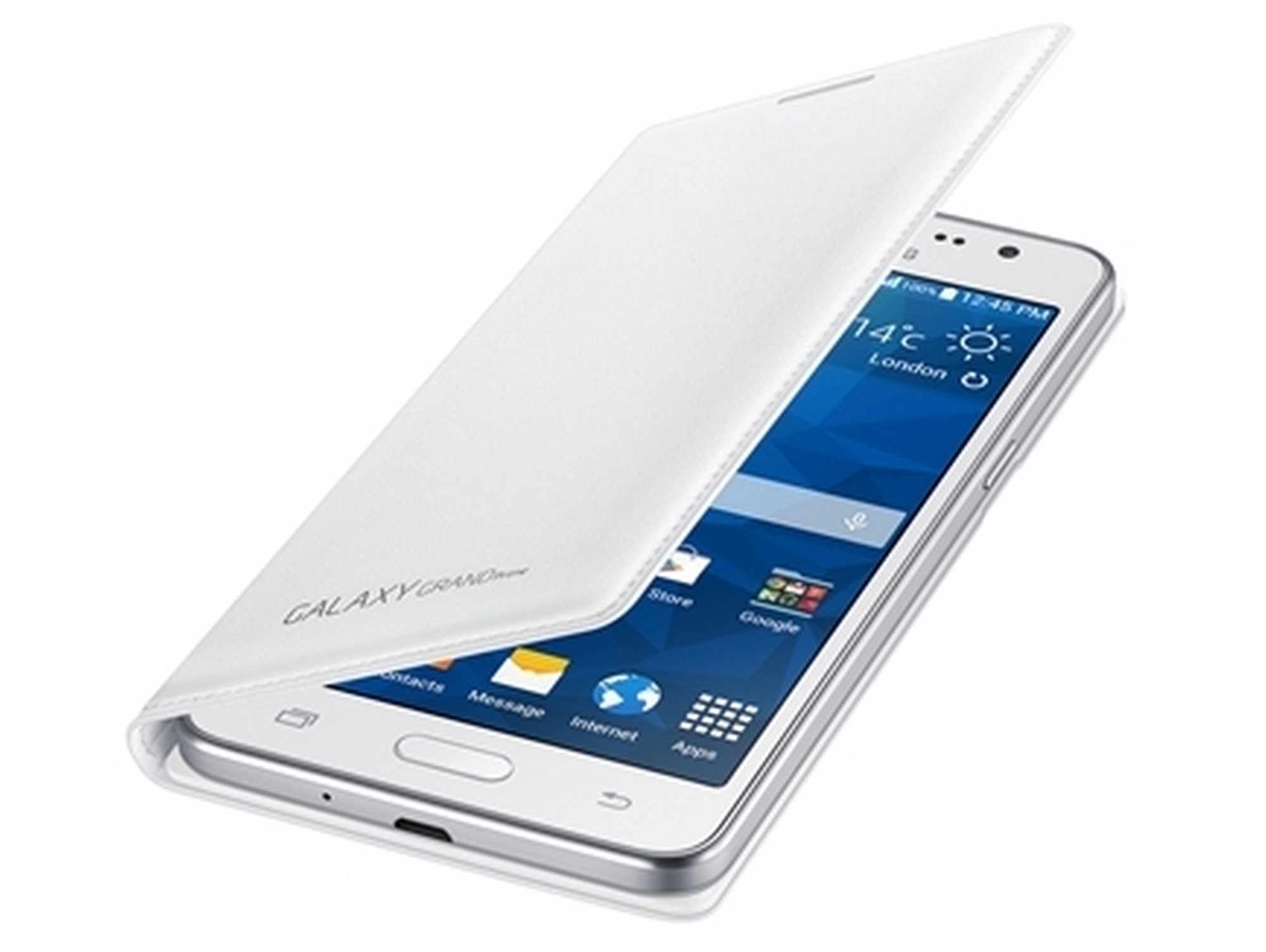 Funda SAMSUNG Flip Galaxy Grand Prime blanco