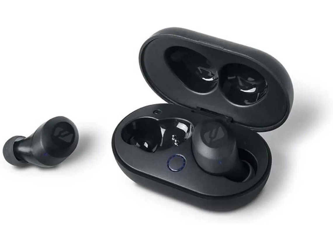 Auriculares Bluetooth True Wireless MUSE M-250 (In Ear - Microfono - Negro)