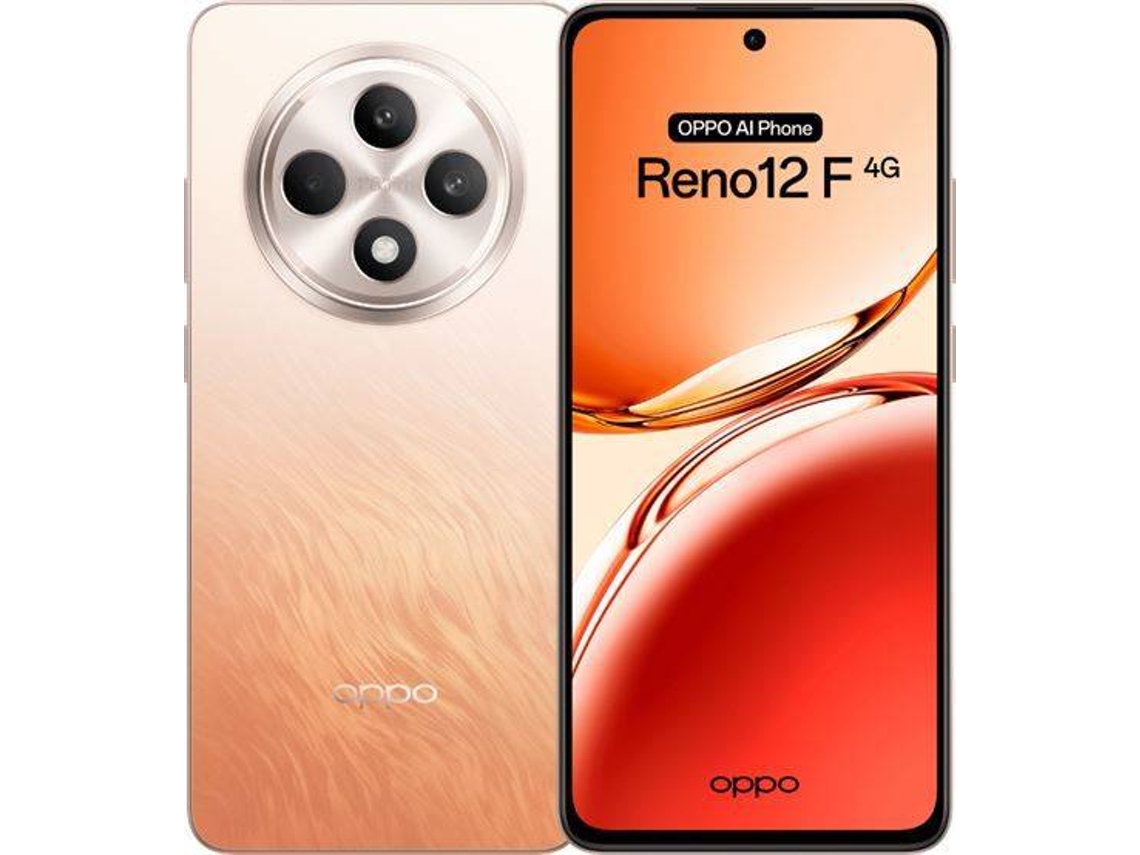 Smartphone OPPO Reno 12F 4G (6,67" - 8 GB - 256 GB - Naranja) + Cargador 45W Blanco