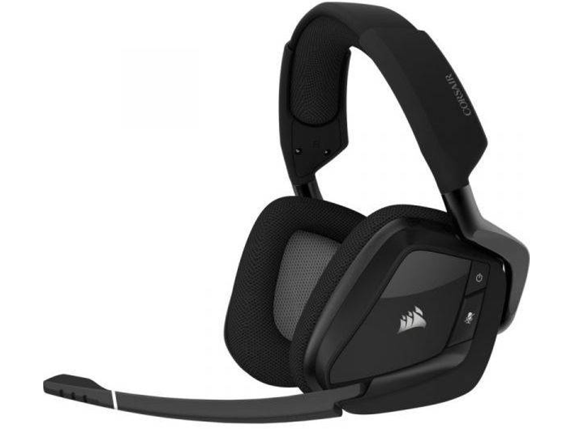 Auriculares Gaming Inalámbrico CORSAIR Void RGB Elite (Over Ear - Multiplataforma - Negro)