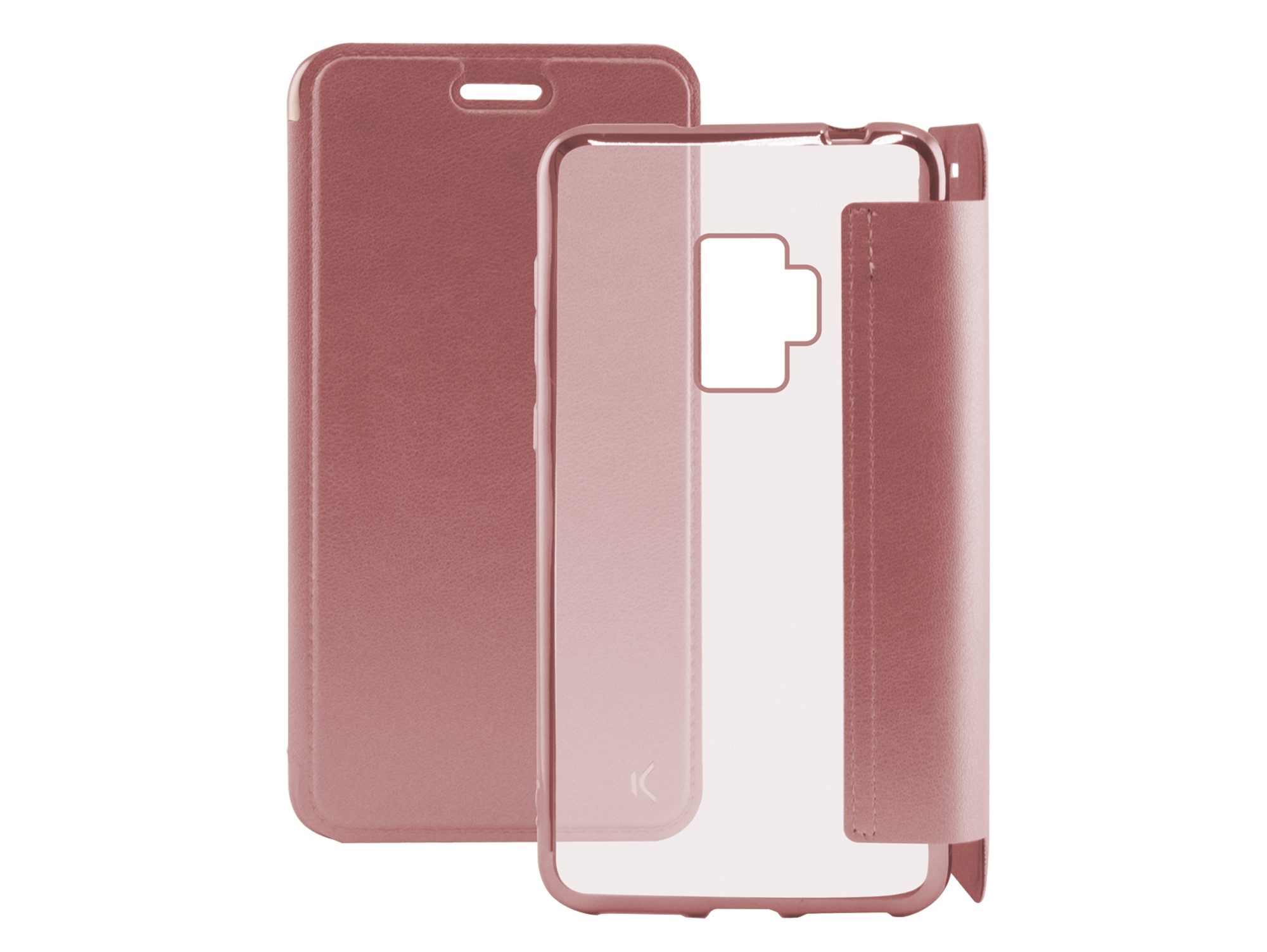 Funda Samsung Galaxy S9+ KSIX Folio metal Rosa
