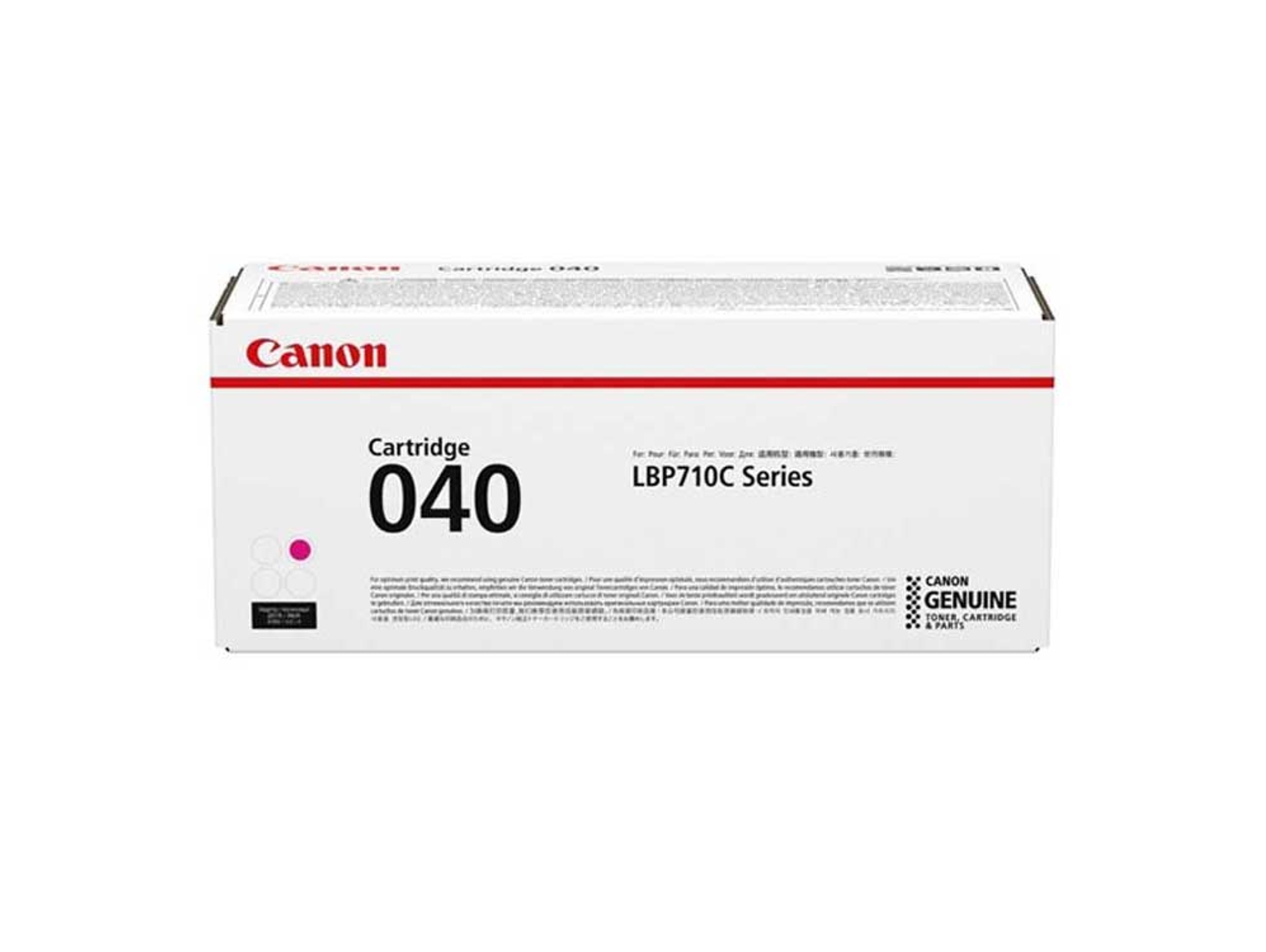 Cartucho de tóner Original CANON  040  Magenta  para imageCLASS LBP712Cdn, i-SENSYS LBP710Cx, LBP712Cx, Satera LBP712Ci