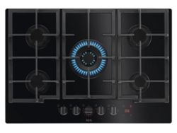 Placa de Gas AEG HKB75451NB (Gas Natural - 74 cm - Negro)