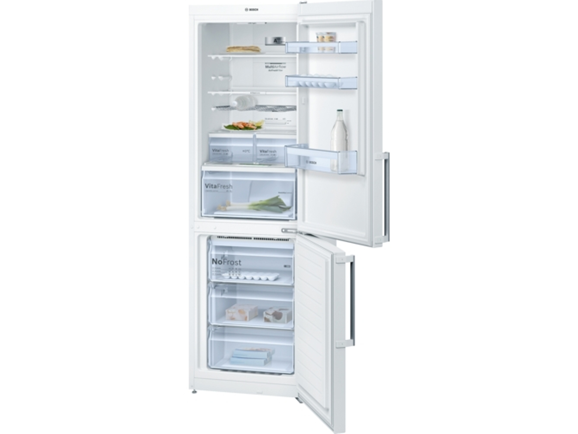 Frigorífico Combi BOSCH KGN36XW4P (No Frost - 186 cm - 324 L - Blanco)