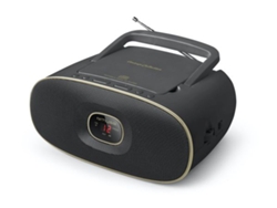 Radio Boombox c/ Lector CD MUSE MD-202 VT (Dorado - Analógico - FM/MW - Pilas y Corriente)