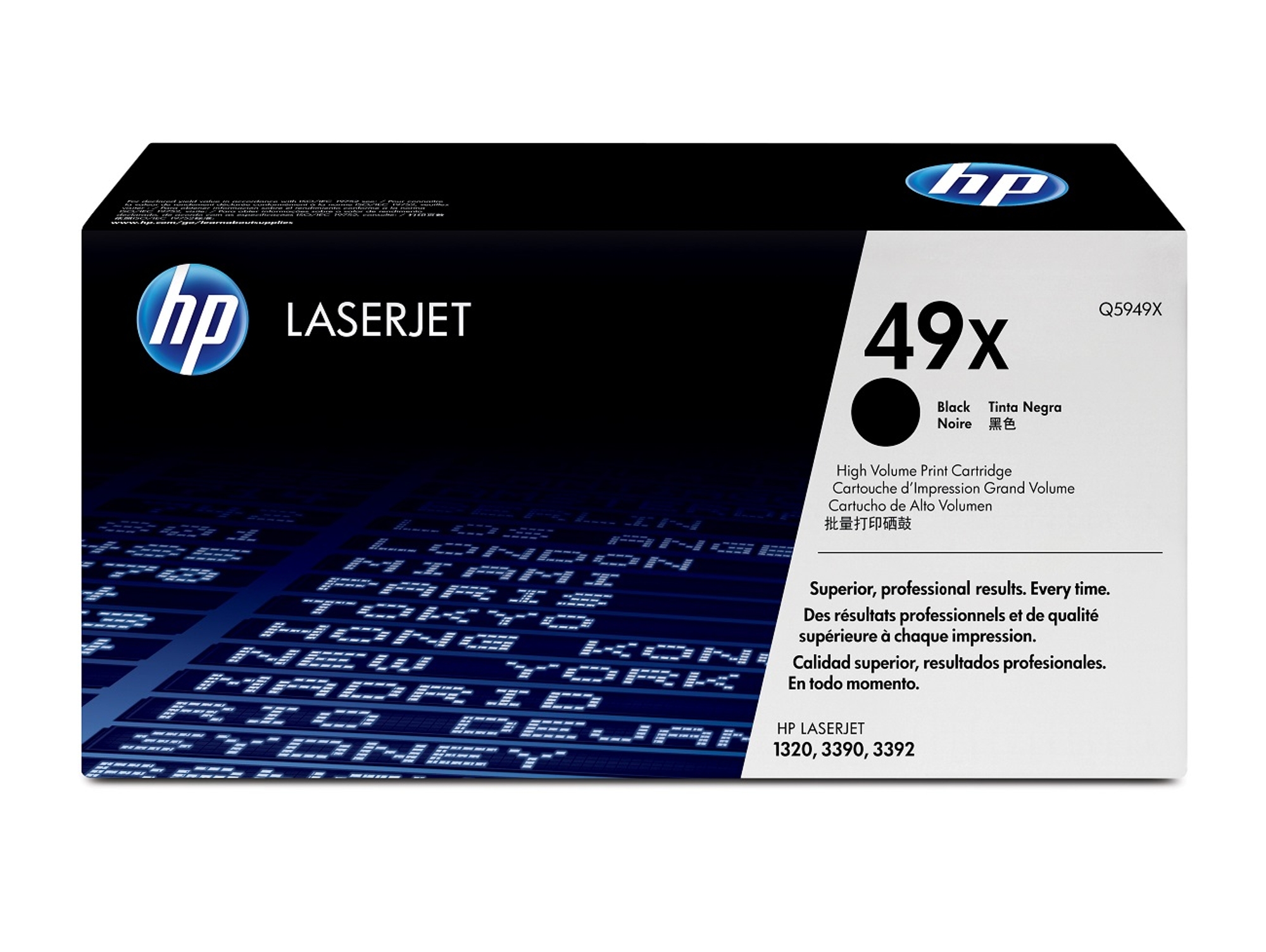 Cartucho de tóner original LaserJet HP 49X de alta capacidad negro para Laserjet 1160, 1320, 3390 y 3392