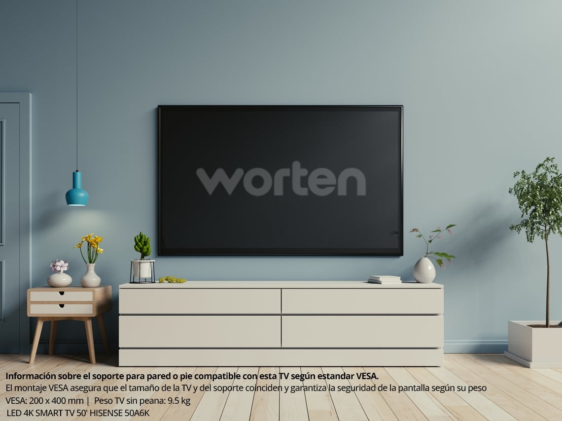 TV HISENSE 50A6K (LED - 50'' - 127 cm - 4K Ultra HD - Smart TV