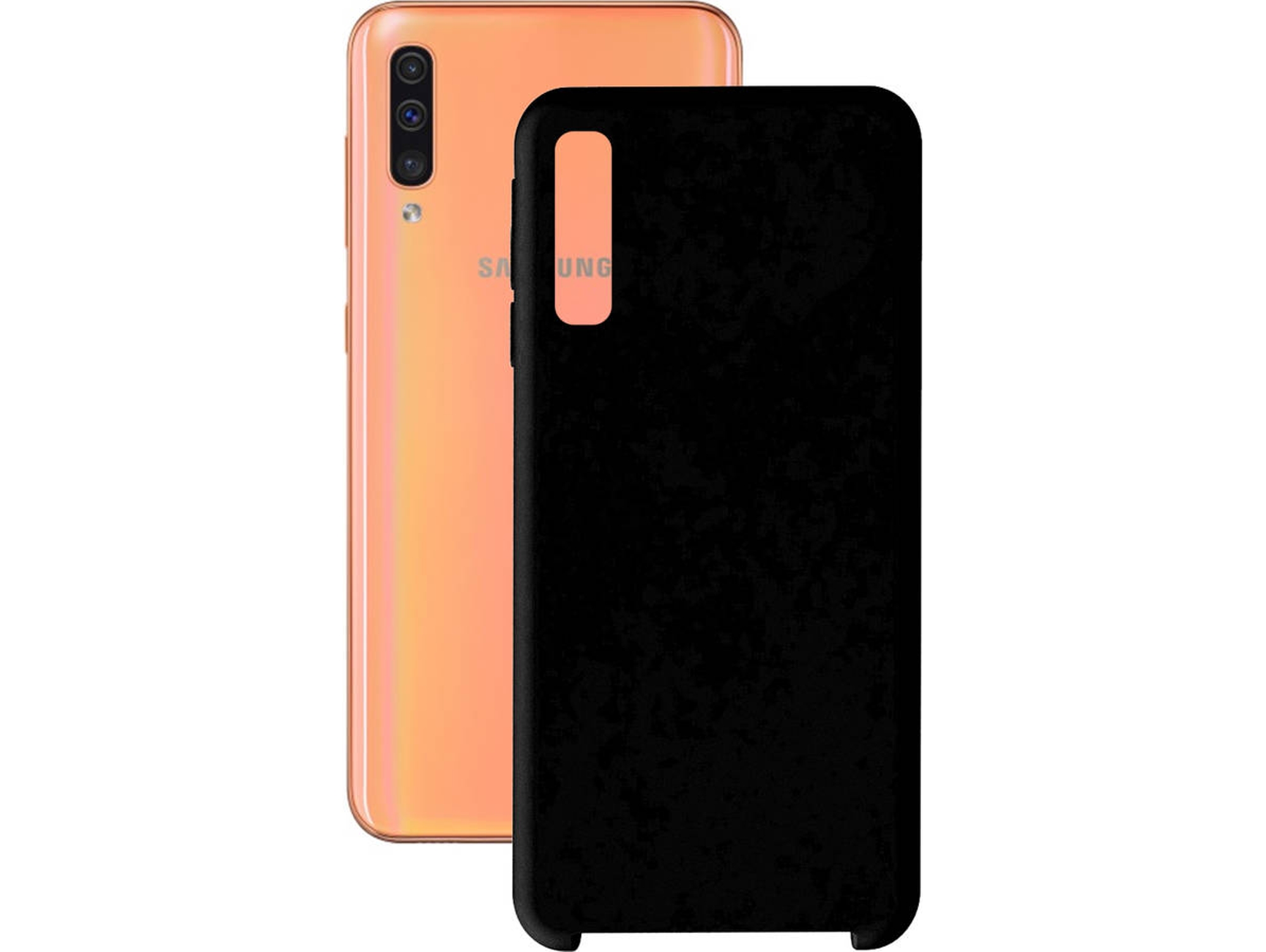 Carcasa Samsung Galaxy A70 KSIX Soft Negro