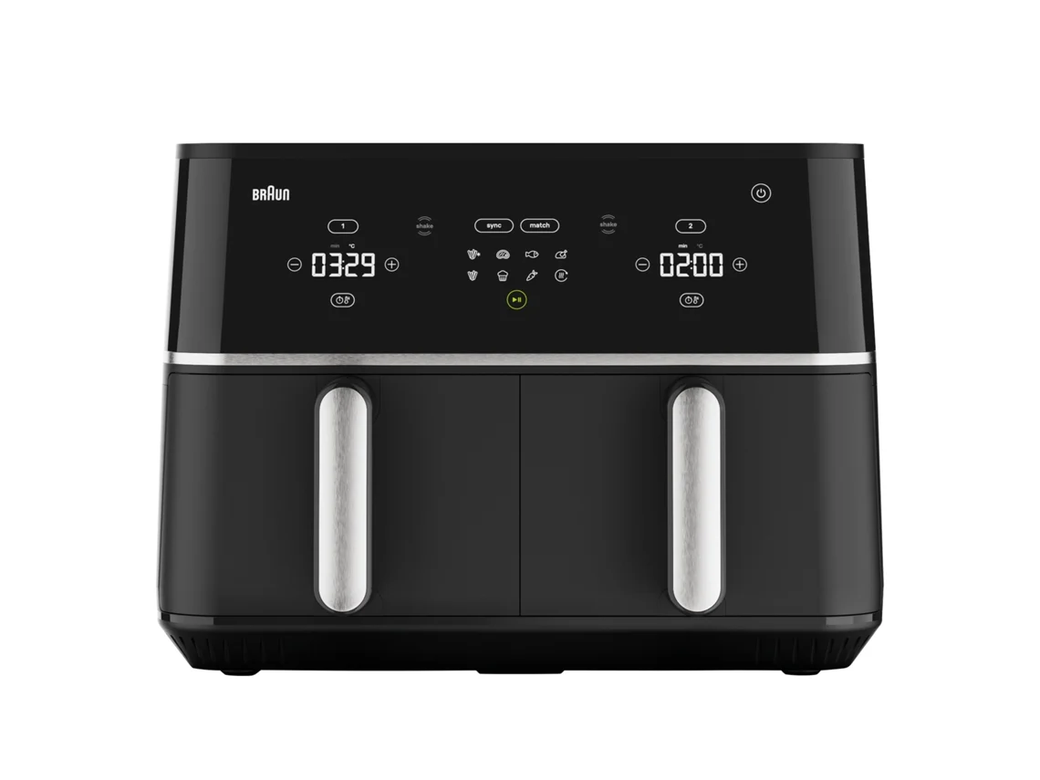 Freidora sin Aceite BRAUN TWINCOOK 5 TD5030IBK Cajón doble (10 L - Negro)