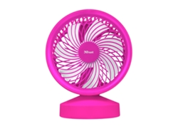 Ventilador de sobremesa TRUST Ventu USB (Portátiles - Base antideslizante - Rosa)
