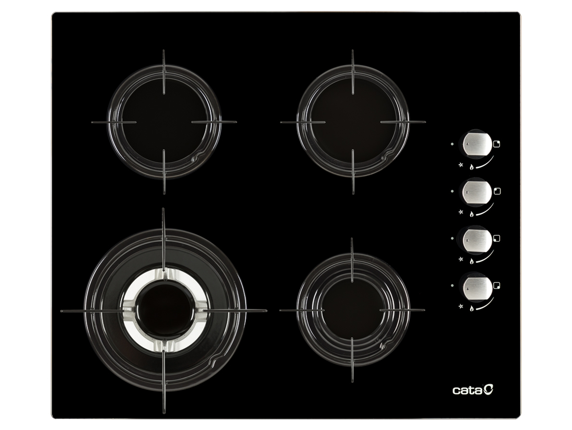 Placa de Gas CATA CI 631 BK (Gas Natural - 59 cm - Negro)