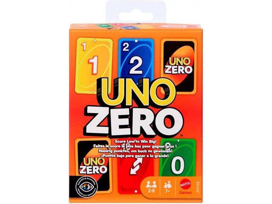 Juego de Cartas UNO Zero (Edad Mínima Recomendada: 7 Años)