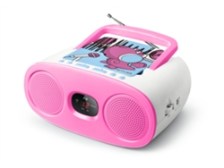 Radio Boombox c/ Lector CD MUSE M-20 KDG (Rosa - Analógico - FM/MW - Pilas y Corriente)