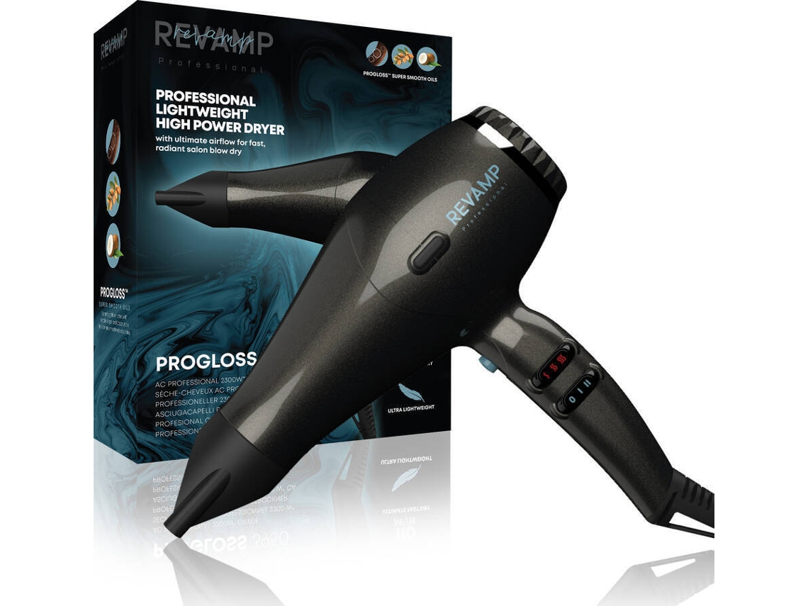 Secador de Pelo REVAMP DR-3950-EU Progloss 3950 Featherlite Ultra x Shine (2300 W - 4 Niveles de temperatura)