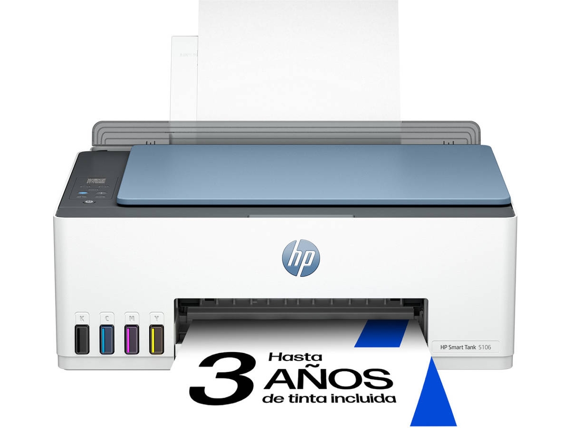 Impresora HP Smart Tank 5106 Tanque de Tinta de Alta Capacidad (Multifunción - Inyección de Tinta - Wi-Fi)