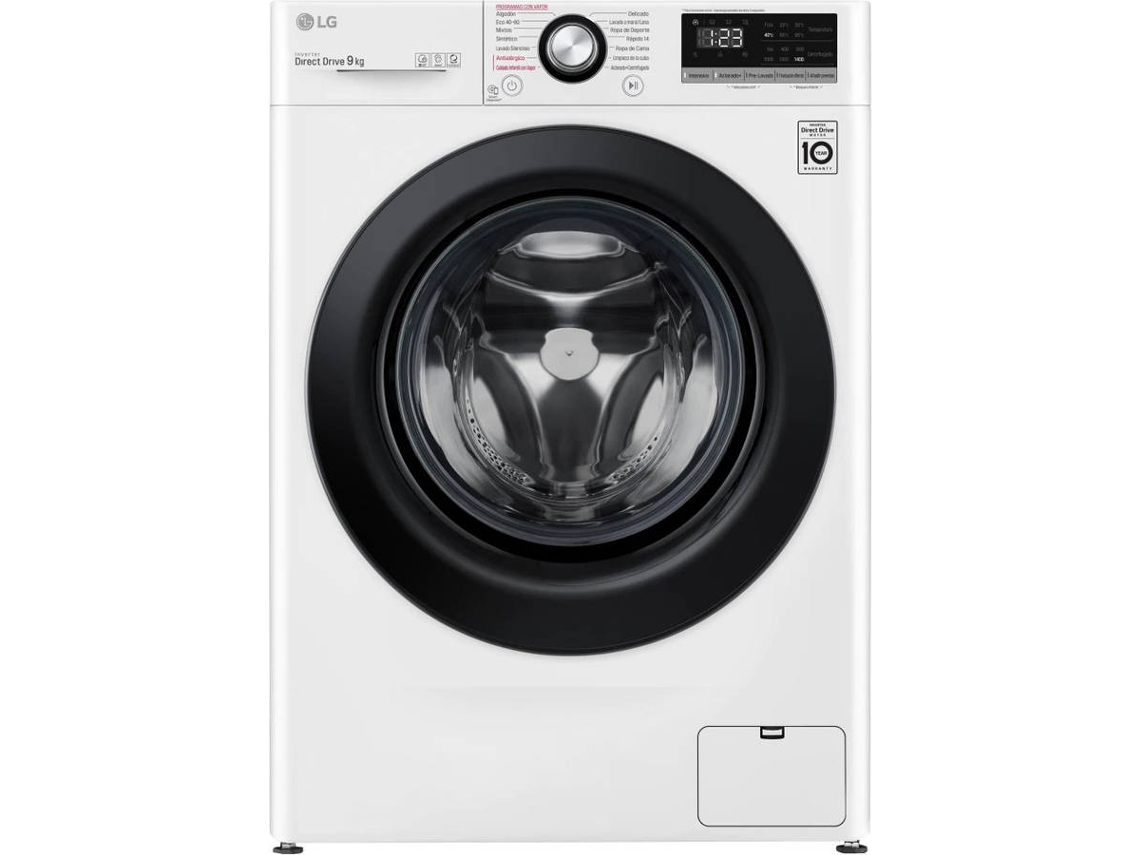 Lavadora LG Autodosificación F4WV3509S6W (9 kg - 1400 rpm - Blanco)