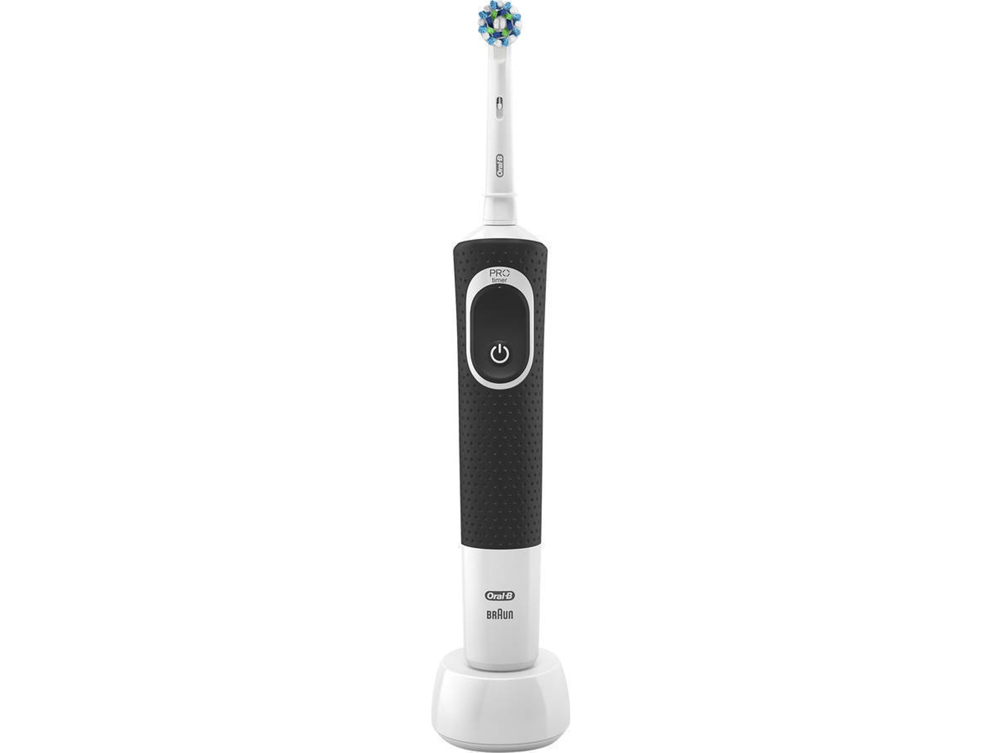 Cepillo de Dientes ORAL - B Vitality 100 Duplo Blanco y Negro (Caja Abierta - 7.600 rpm)