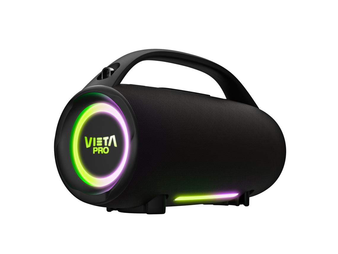 Altavoz Bluetooth VIETA Pro Mini Thunder 2 (100 W - Autonomia: 15 h - Negro)