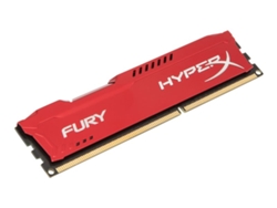 Memoria RAM DDR3 HYPERX Fury (1 x 8 GB - 1600 MHz - CL 10 - Rojo)