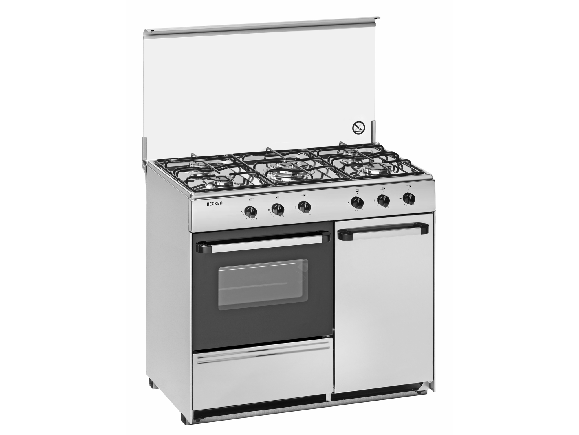 Cocina BECKEN S 9055 IX A (55 L - Gas Butano-Propano - Inox) 90x54,5