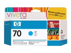 Cartucho de Tinta Original HP 70 de 130 ml C9452A Cián