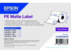 Papel para Etiquetas EPSON PE Matte Die-cut Roll: 102mm x 152mm 185 etiquetas