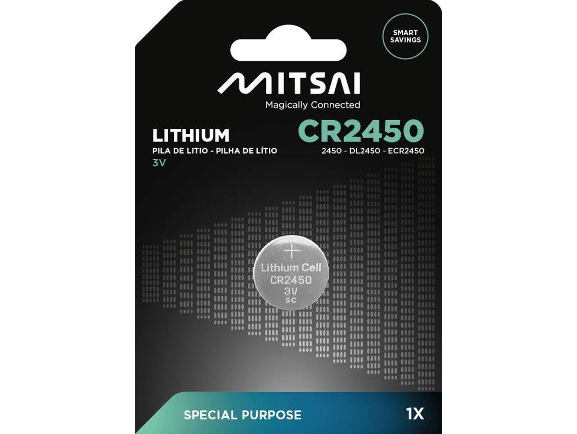 Pila no recargable MITSAI CR2450 (CR - 1 Unidad)