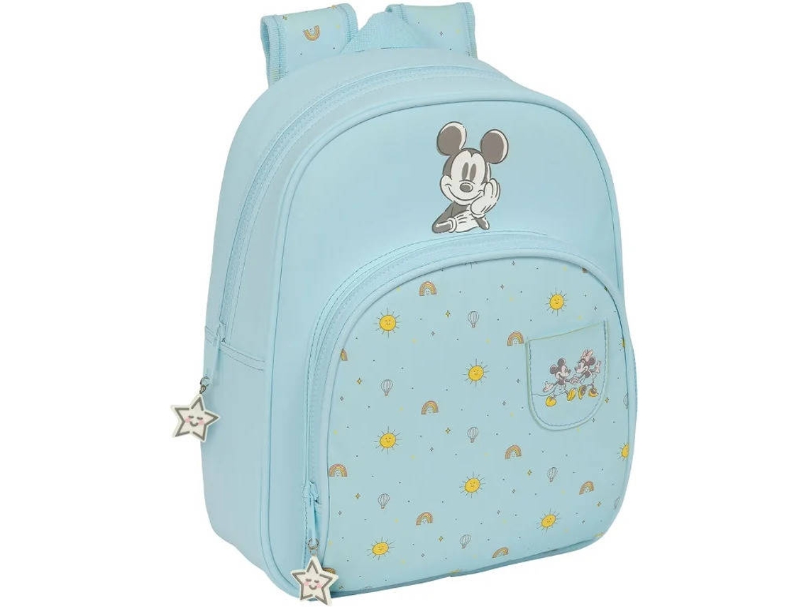 Mochila MICKEY Baby Azul Claro (28 x 34 x 10 cm)