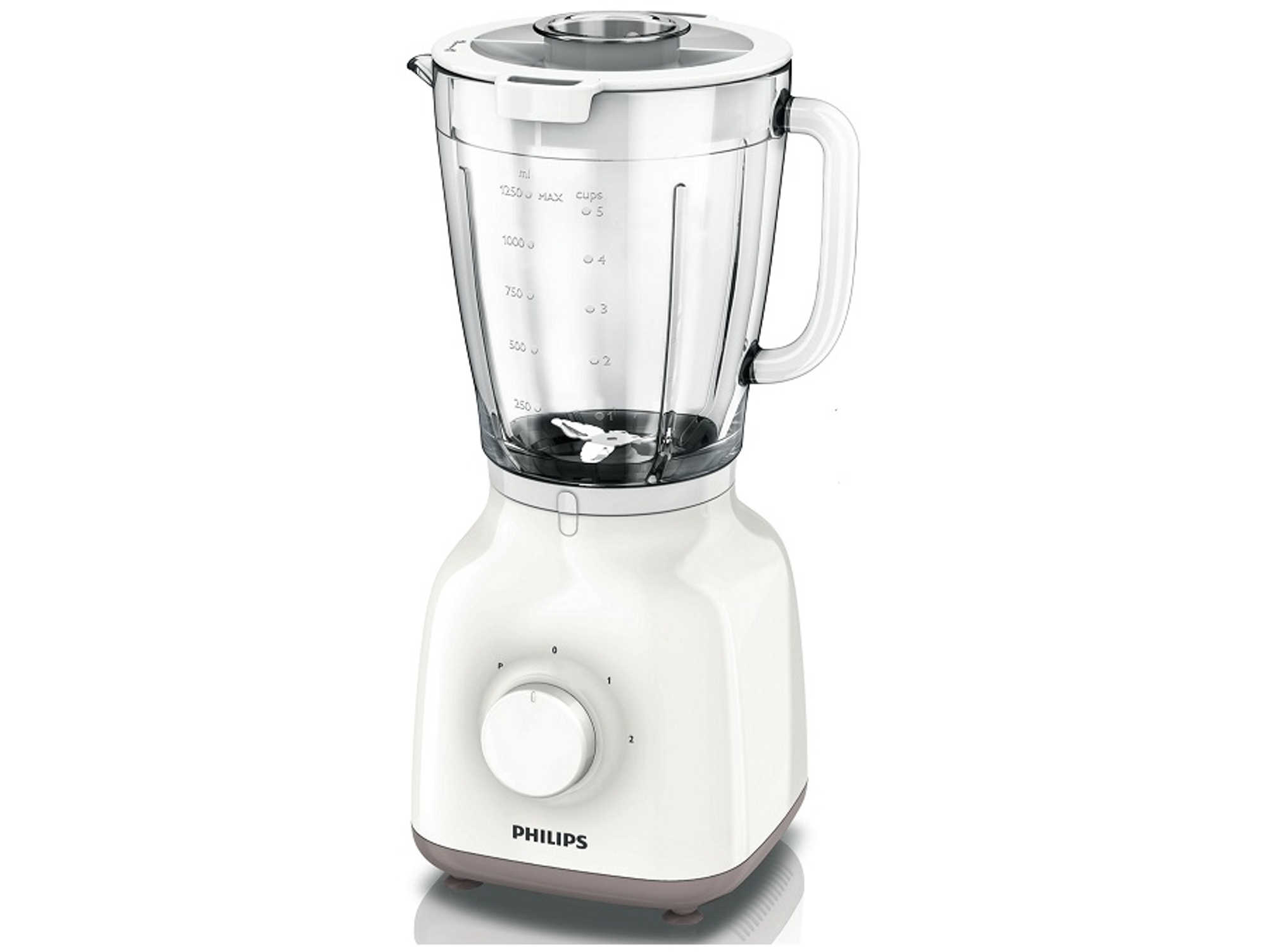 Batidora de Vaso PHILIPS HR2105/00 (400 W - 1.5 L - Blanco)