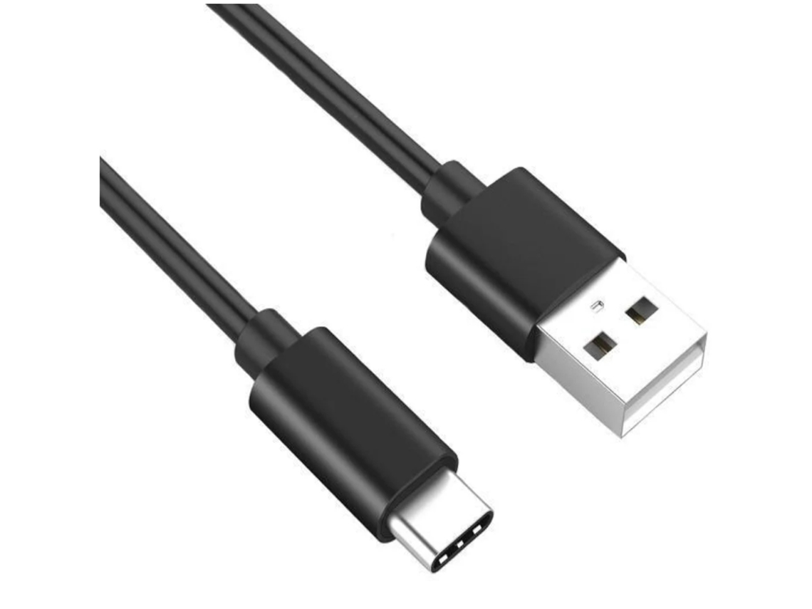 Cable EWENT EC1033 (USB - USB-C - 1m - Negro)