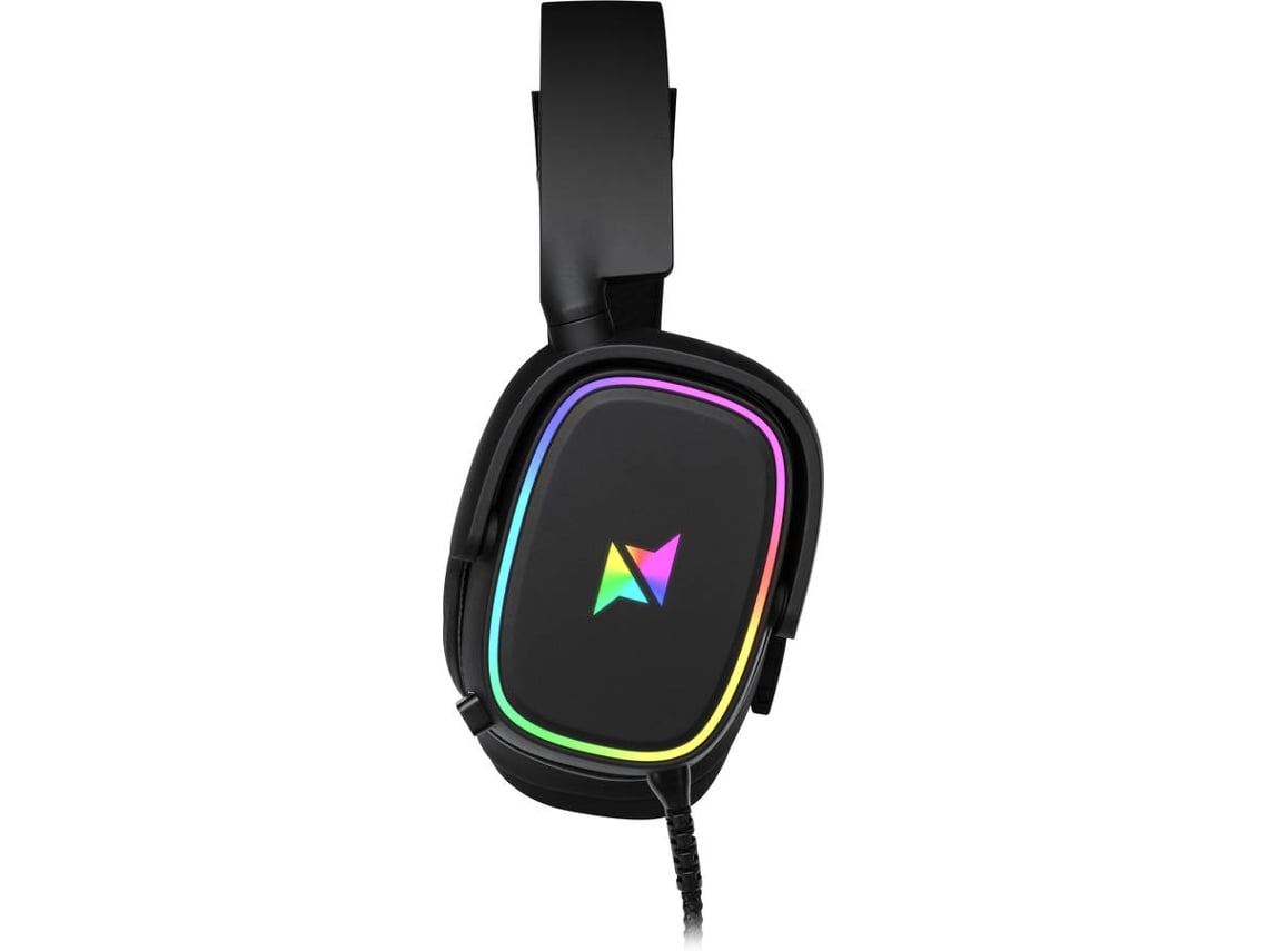 Auriculares Gaming Con Cable N'PLAY Contact 4.7 RGB (On Ear - Micrófono -  Negro)