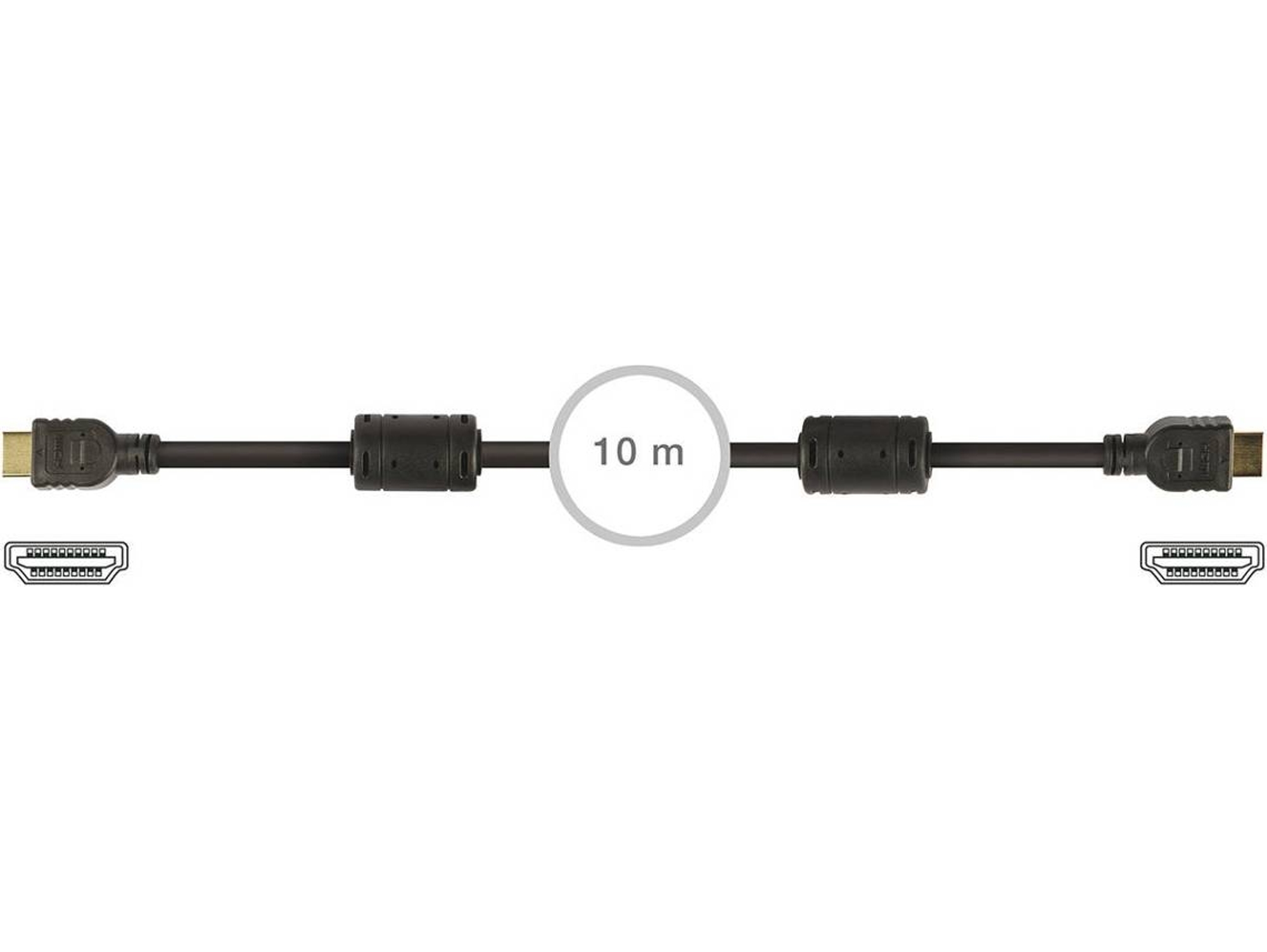 Cable HDMI FONESTAR 7908-10 (10m - HDMI-HDMI - Macho-Macho)