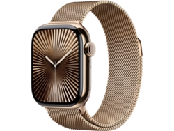 APPLE Watch Series 10 GPS + Cellular 42mm Titanio Oro con Correa Loop Milanese Oro