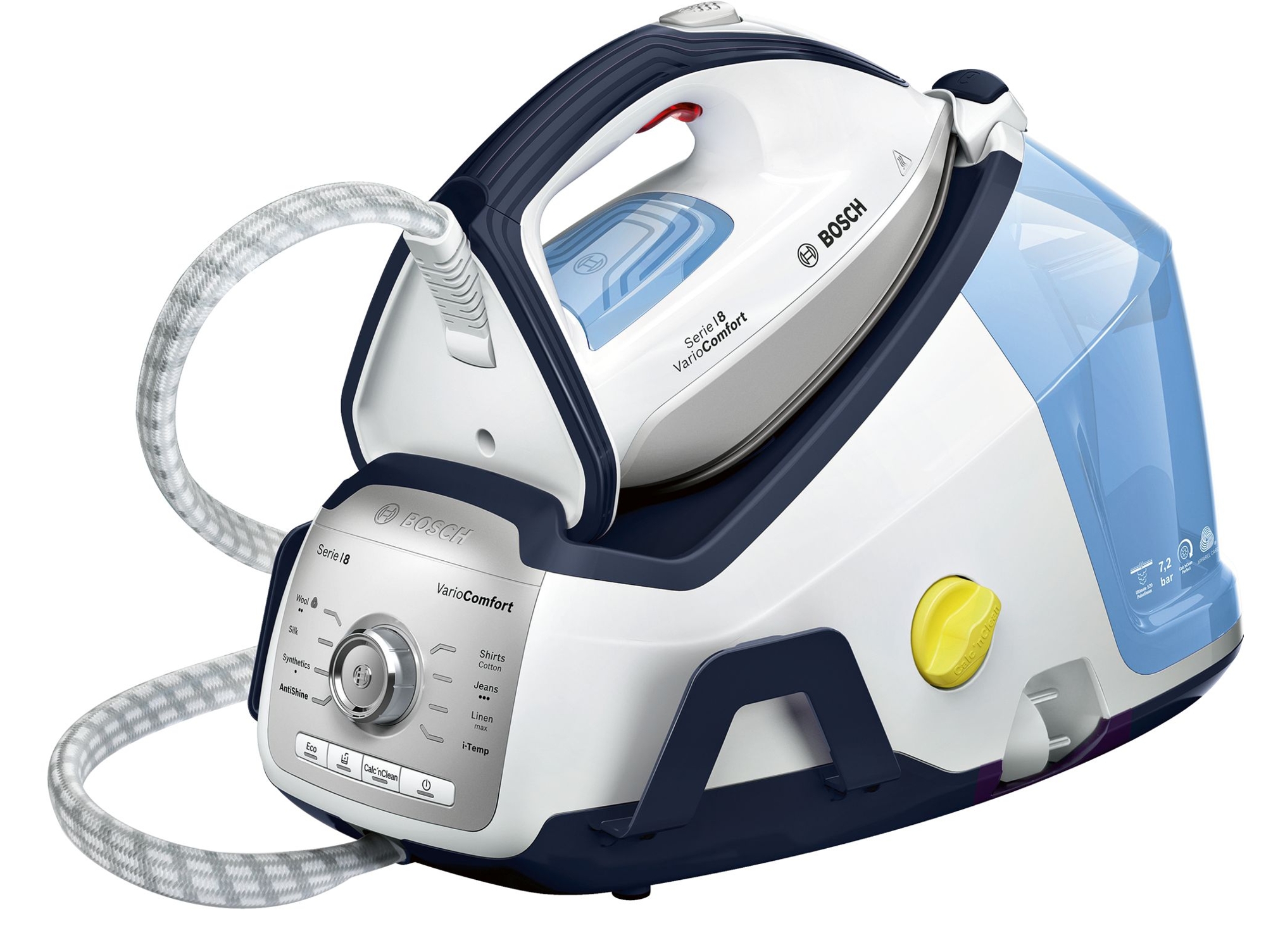 Centro de planchado BOSCH TDS8060 (Presión: 7,2 bar - Chorro vapor: 120 g/min)