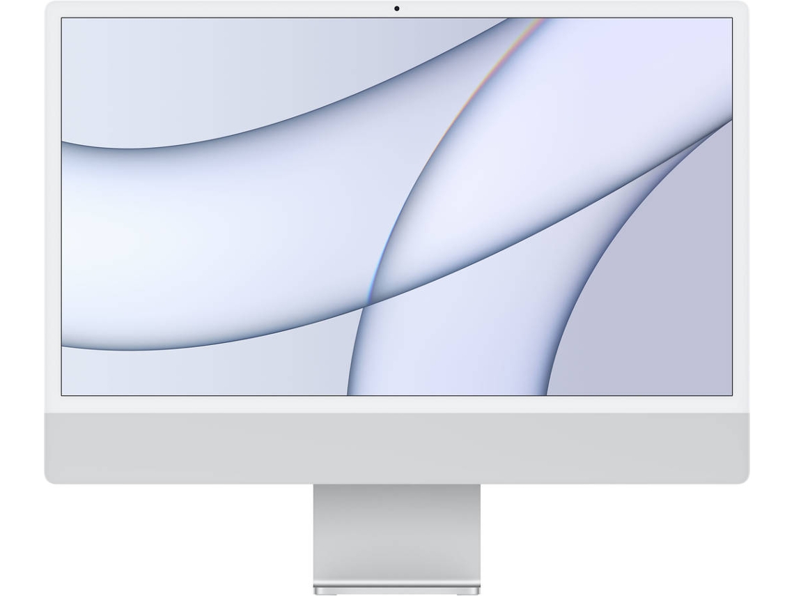 iMac APPLE MGTF3Y/A Plata (24'' - Apple M1 - RAM: 8 GB - 256 GB SSD PCIe - GPU 7-core)