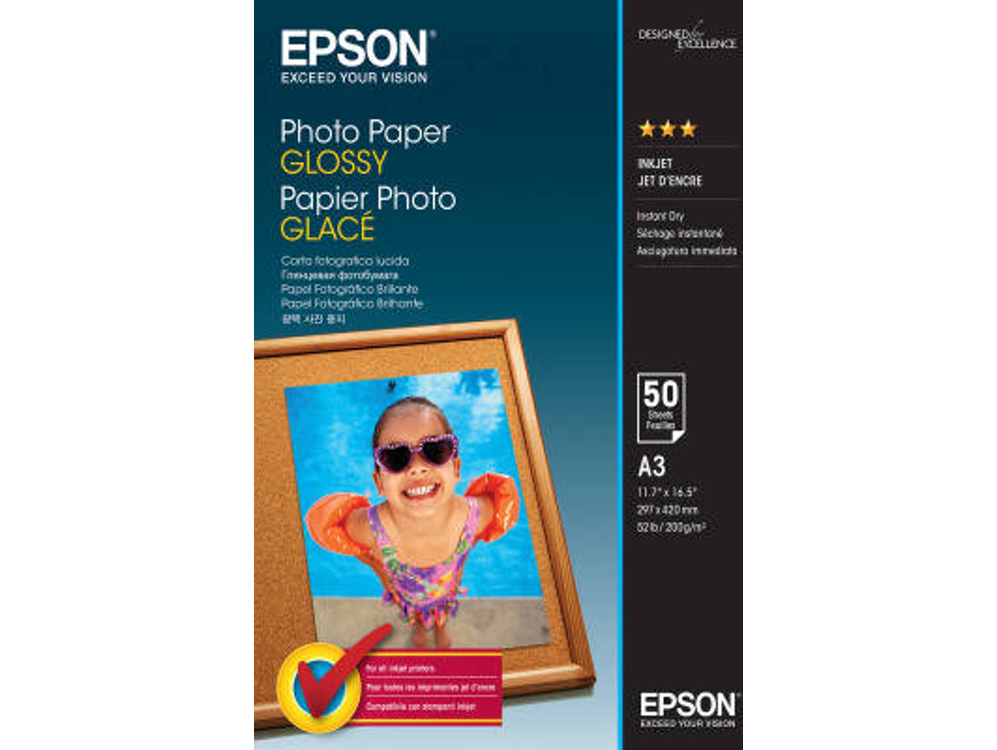 Papel fotográfico EPSON Glossy - C13S042537