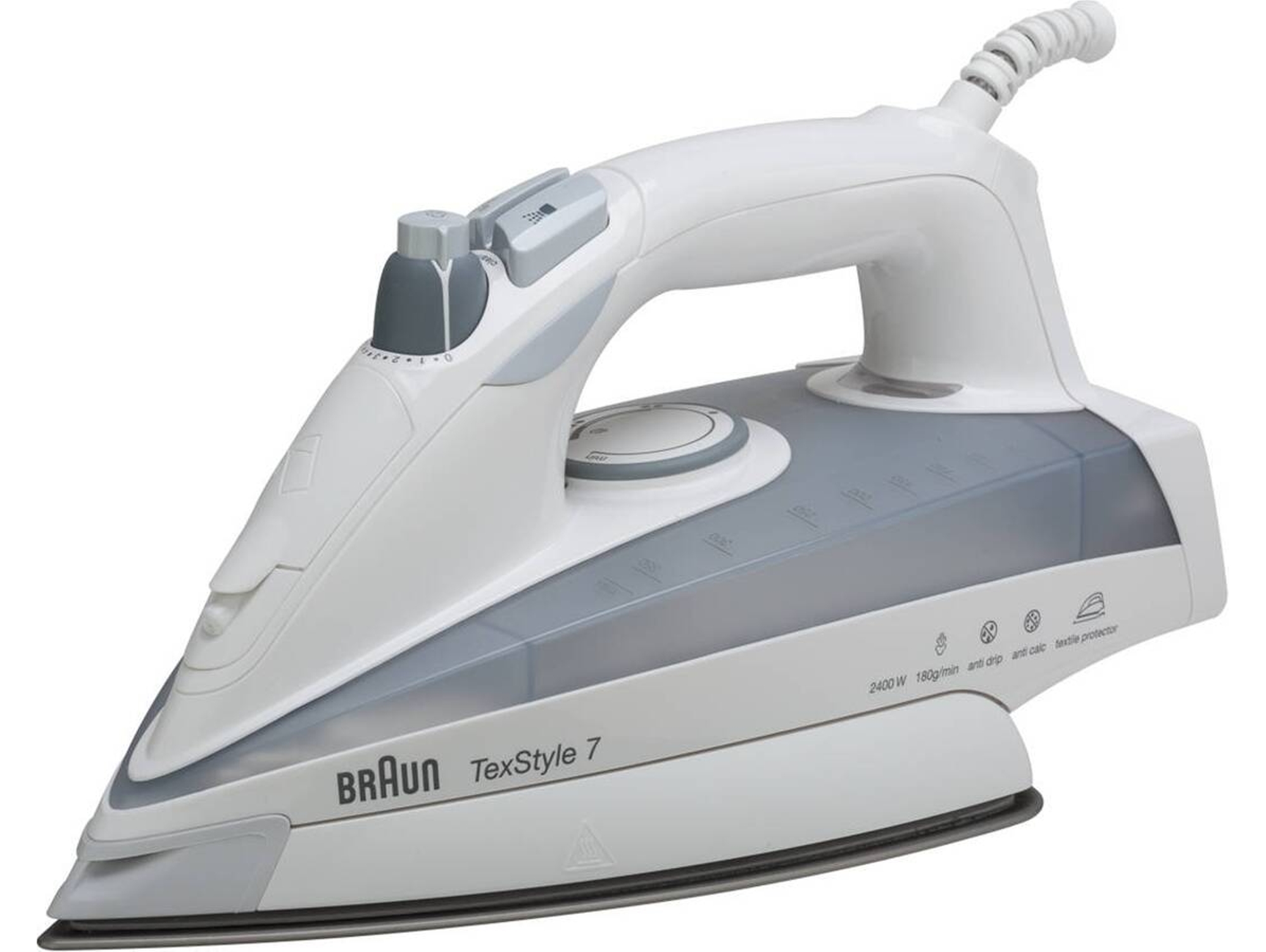 Plancha de Vapor BRAUN TS735TP TexStyle 7  (Caja Abierta - Chorro Vapor: 180g/min - Suela: Eloxal)