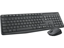 Teclado + Ratón LOGITECH MK235 (Inalámbrico - Óptico)