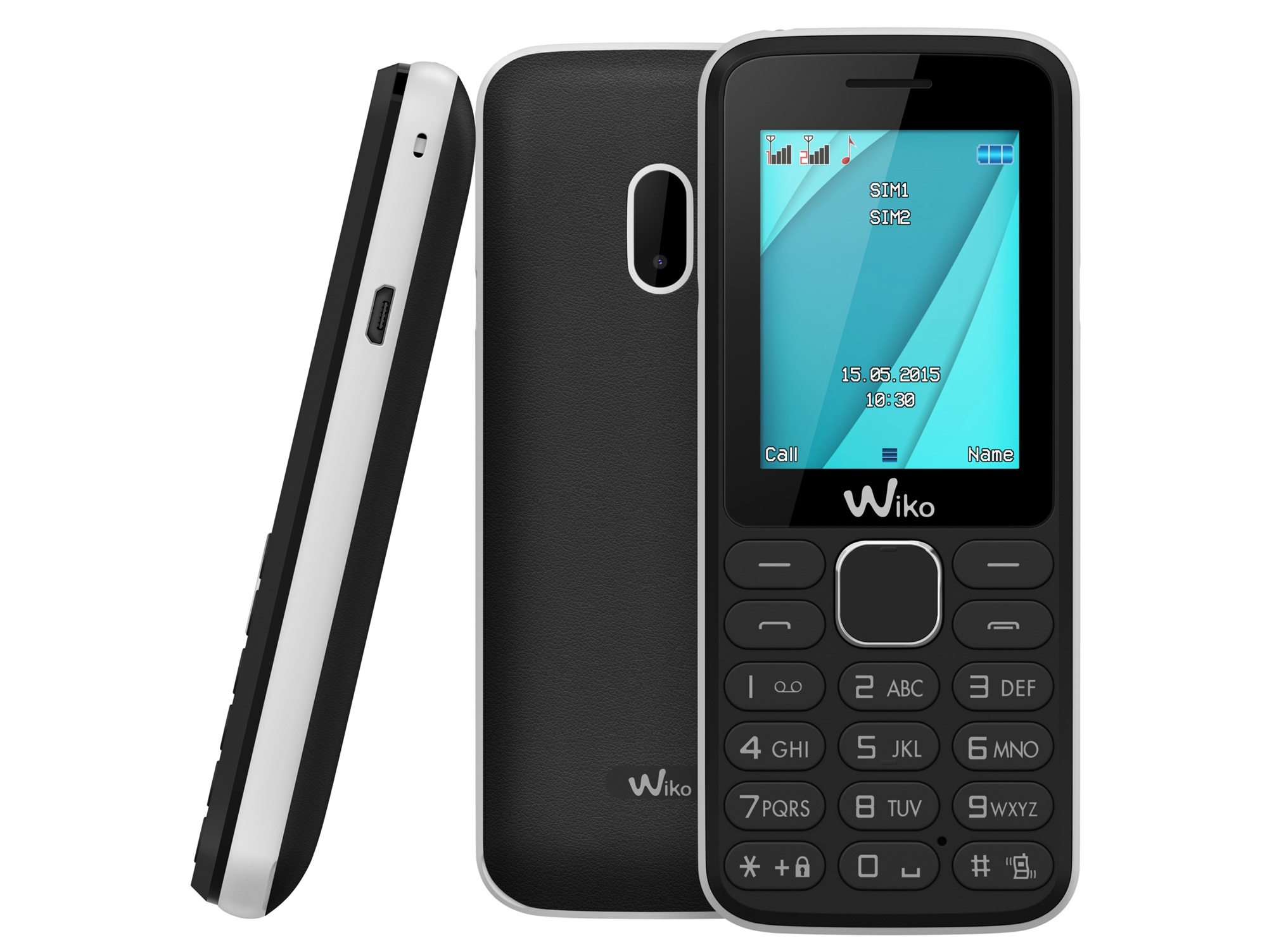 Teléfono móvil WIKO Lubi 4 (1.77'' - 2G - Negro, negro / blanco)