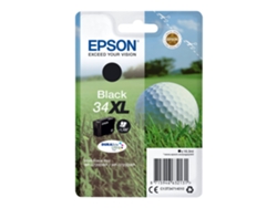 Cartucho de tinta original EPSON 34XL, Bola de golf 16,3 ml, Negro, XL, C13T34714020, T3471