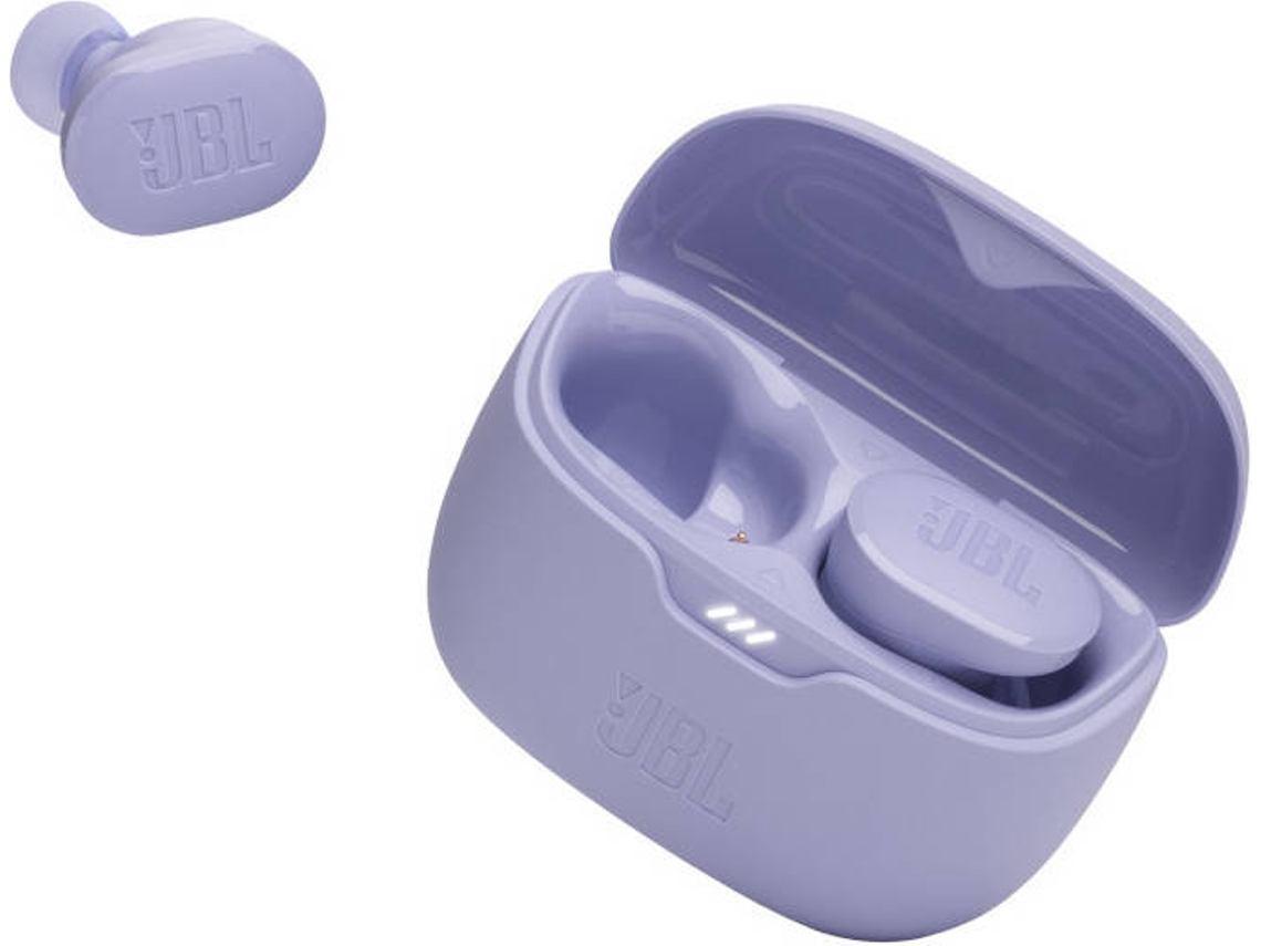 Auriculares Bluetooth True Wireless JBL Buds (In Ear - Micrófono - Noise Cancelling - Morado)