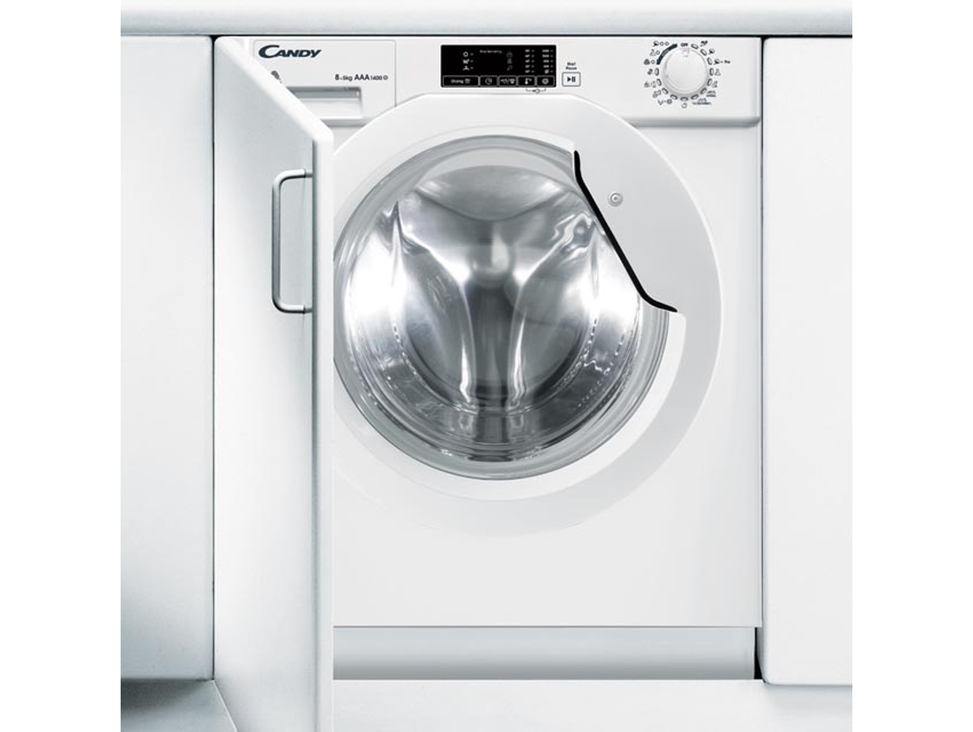 Lavasecadora integrable CANDY CBWD 8514D  (5/8 kg - 1400 rpm - Blanco)