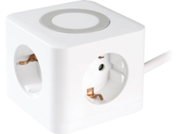 Adaptador VIVANCO de 3 puertos con interruptor USB (2 A/1 C - 1.4 m - Blanco)