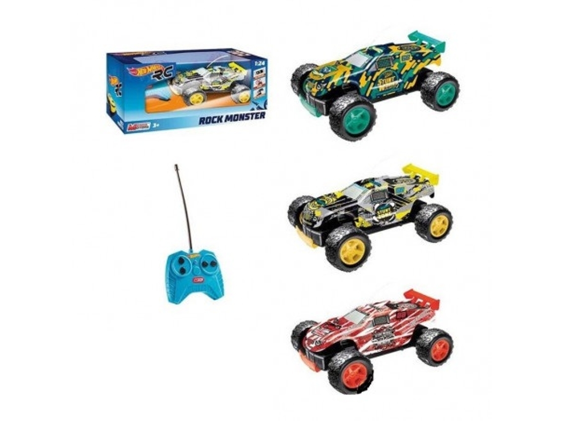 Coche Teledirigido HOT WHEELS Rock Monster 3 Decos Edad Minima 3 Anos Hasta 8 km h 1 Unidad Color Surtida Worten Canarias