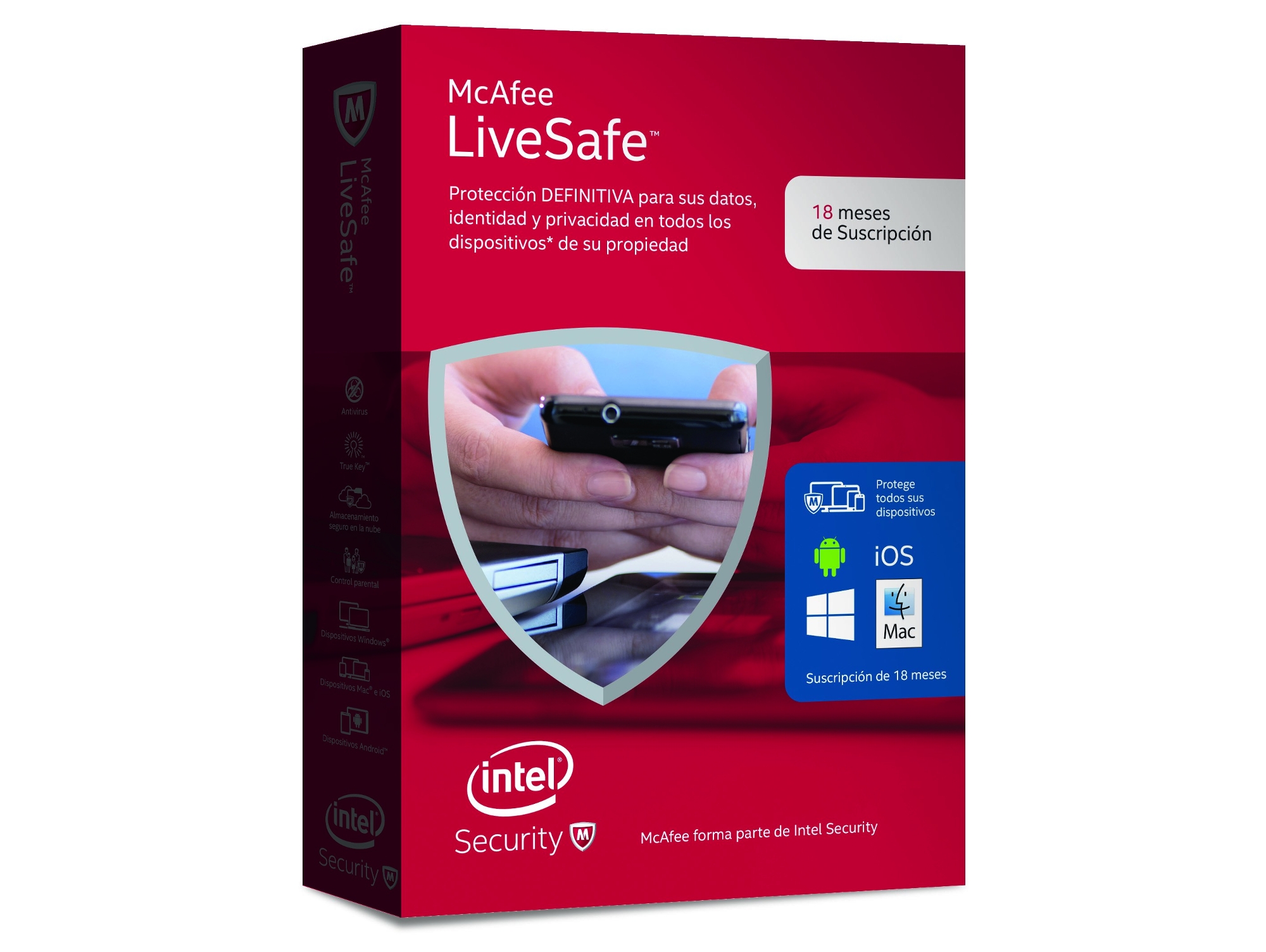 Software Antivirus MCAFEE LiveSafe 2016  Usuarios ilimitados 18 meses
