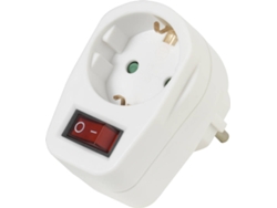 Adaptador VIVANCO de 1 puerto con interruptor M-F (Blanco)