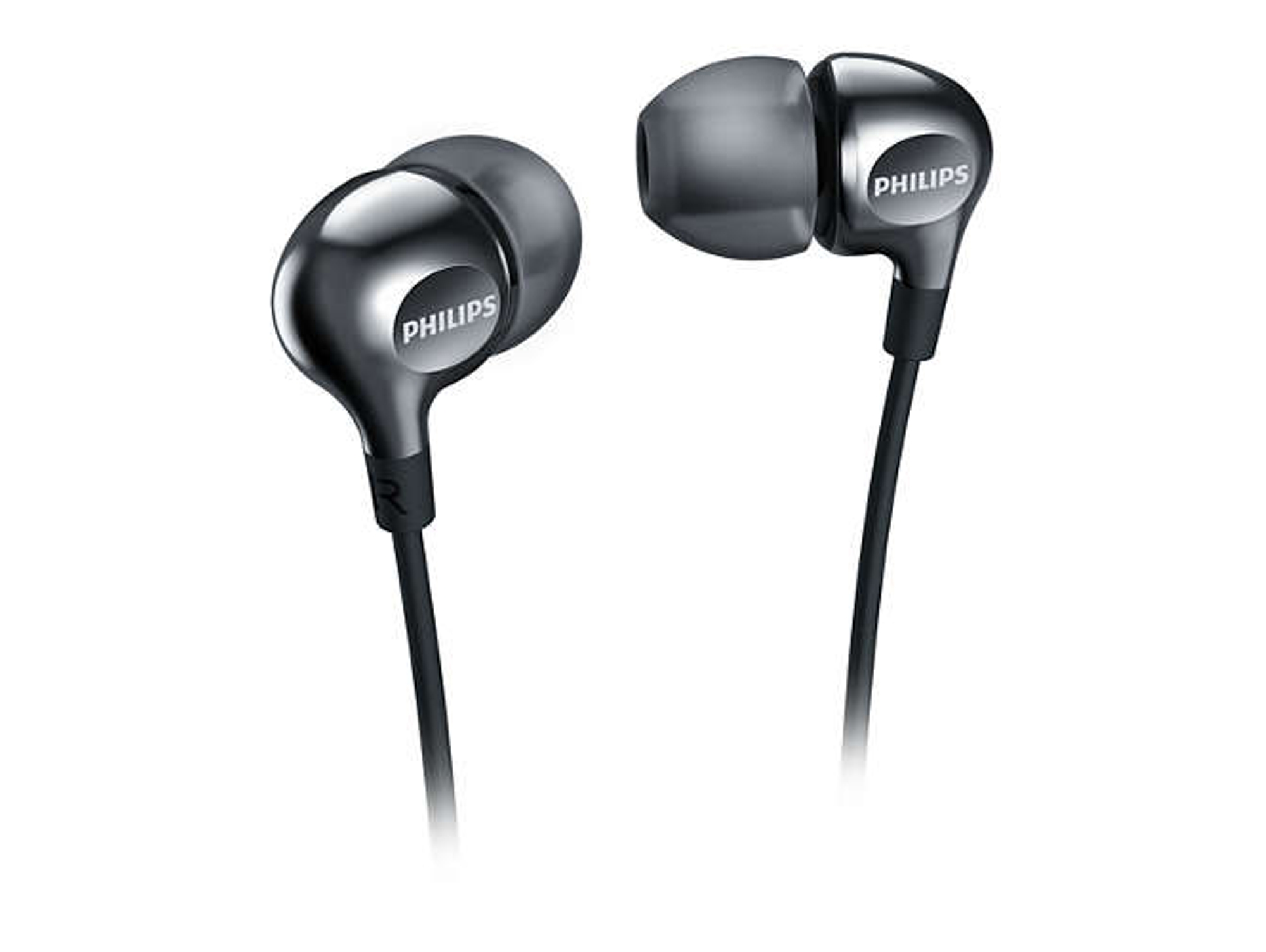 Auriculares con Cable PHILIPS She3700Bk (In Ear - Micrófono - Negro)