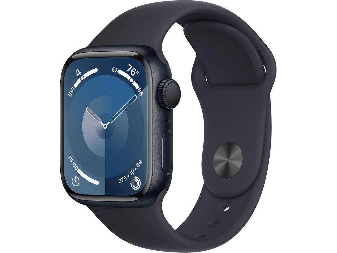 APPLE Watch Series 9 GPS 41 mm Medianoche con Correa Deportiva Medianoche (Talla: S/M)