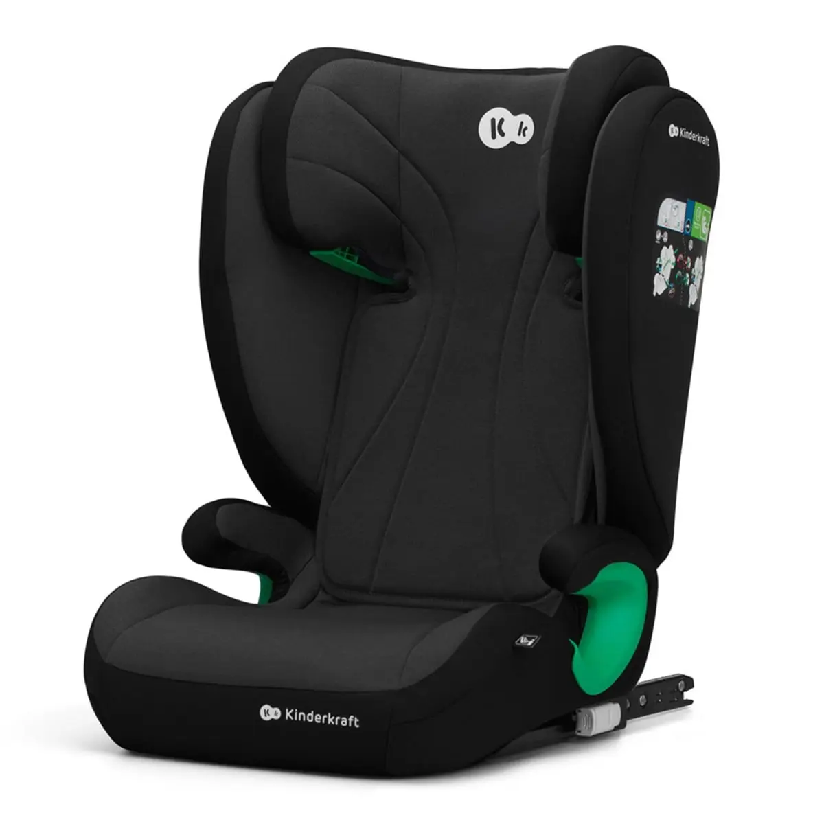 Silla De Auto Kinderkraft Junior Fix 2 I-size Negro Grafito (15-36 Kg - 100-150 Cm - Grupos 2, 3)