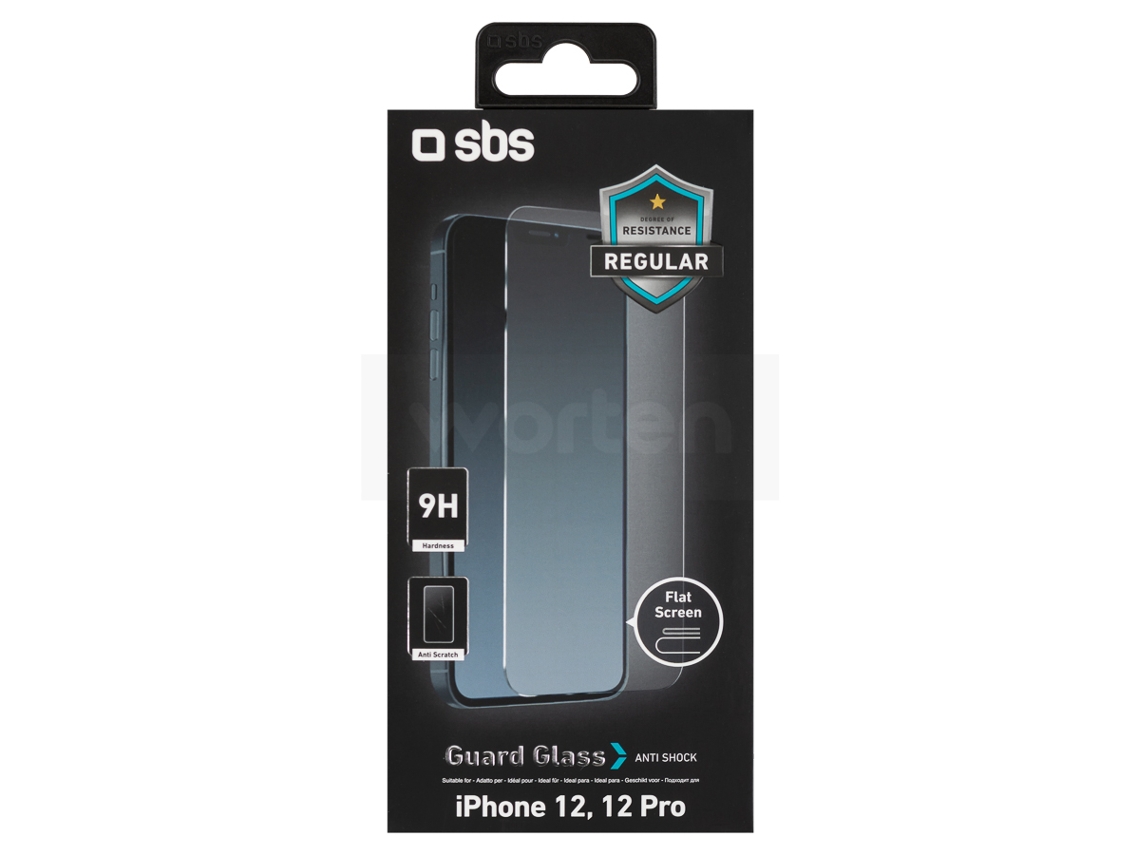 Protector de pantalla de Vidrio SBS iPhone 12«iPhone Pro